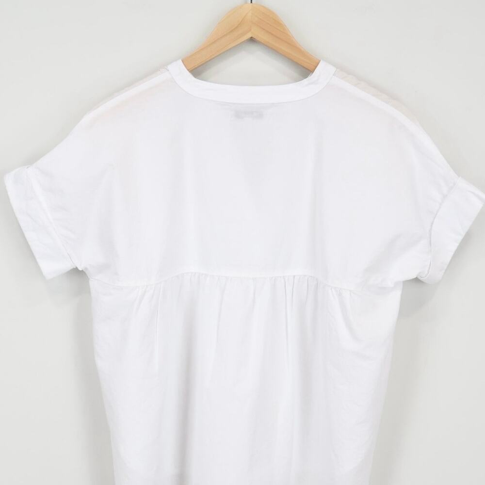 Madewell Lakeline Popover Oversized Shirttail Top In Eyelet White Size XXS - Picture 6 of 8